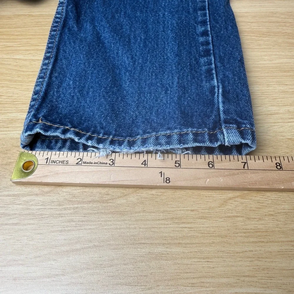 Levis 505 Mens Straight Leg Regular Fit Jeans 32x34 (31x31) Distressed Americana